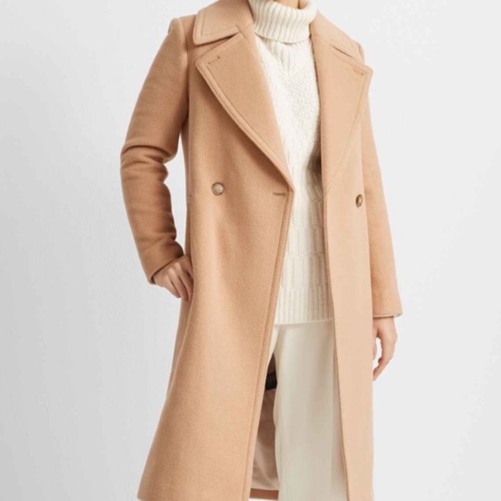 Club Monaco camel pea coat